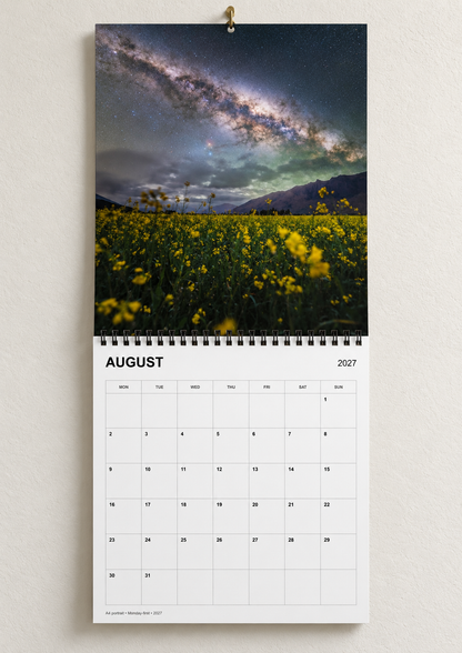 a Wild Skys 2027 New Zealand Astro Calendar Pre order