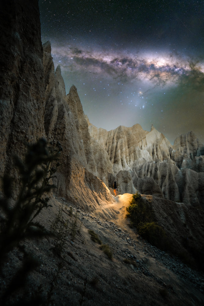 New Zealand Clay Cliffs By Night NZ AUS
