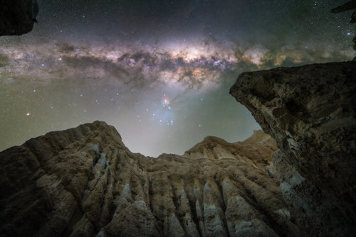 New Zealand Clay Cliffs By Night AUS NZ