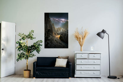 New Zealand Clay Cliffs By Night NZ AUS